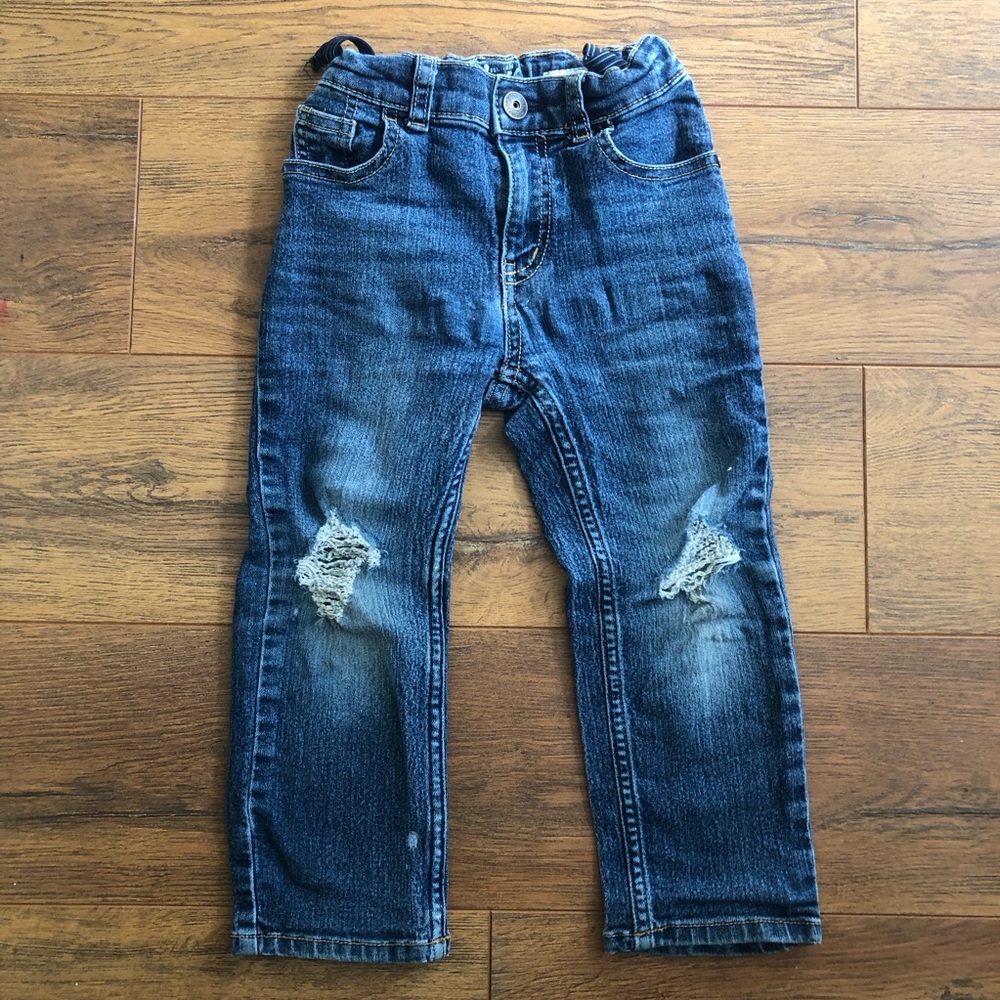 3T/ 3A Boy Baby Toddler Ripped B'gosh Classic Blue Jeans